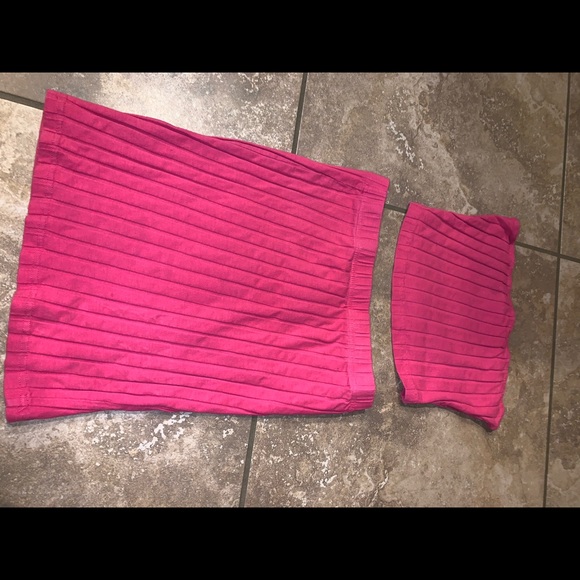Ribbed Two Piece Pink Set